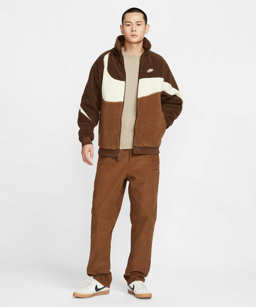 Áo Khoác Lông/Gió 2 Mặt Chính Hãng - Nike Sportswear Swoosh Men's Full-Zip Reversible Jacket ''Cacao'' - BQ6546-259