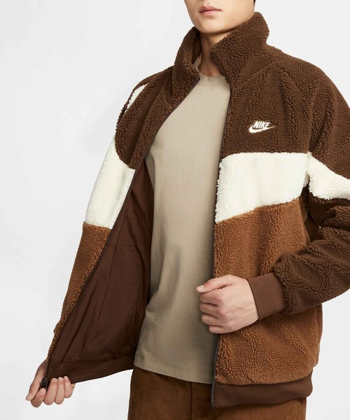 Áo Khoác Lông/Gió 2 Mặt Chính Hãng - Nike Sportswear Swoosh Men's Full-Zip Reversible Jacket ''Cacao'' - BQ6546-259