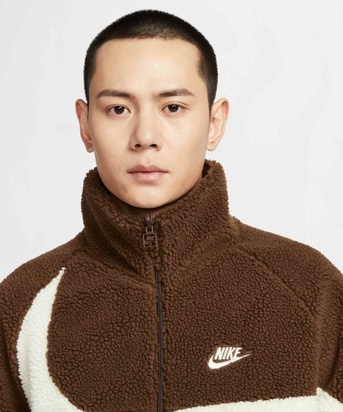nike reversible swoosh fleece jacket