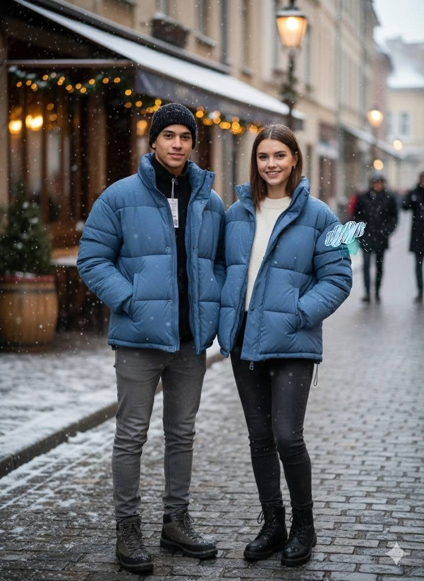 Áo Khoác Phao Chính Hãng - ECRU Padded Down Jacket ''Blue'' - 6989/650/600 - 808/034/420