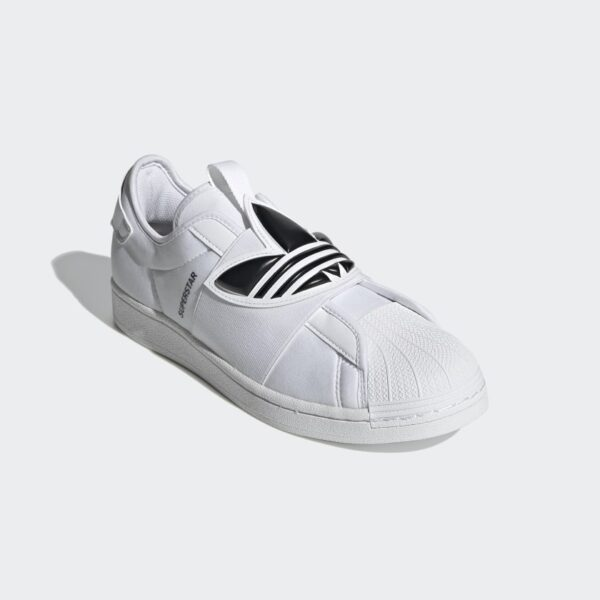 Giày Casual Chính Hãng - Adidas Superstar Slip On 'Trefoil Band White Black' - GZ8399