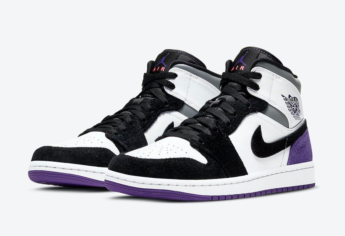 Giày Casual Chính Hãng - Nike Air Jordan 1 Mid SE ‘Varsity Purple’ - 852542-105