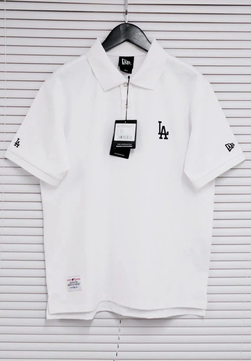 Áo Polo Chính Hãng - Áo Polo New Era LA Trắng - 13718752
