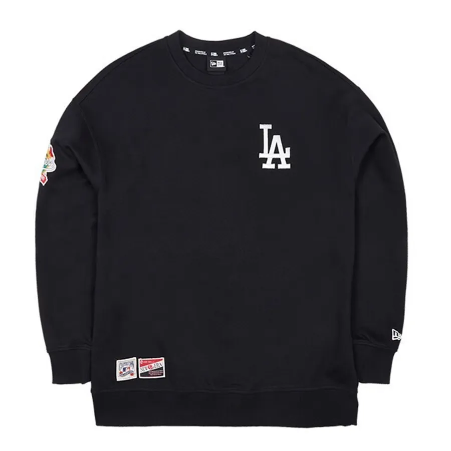Áo Sweater Chính Hãng - Áo Nỉ Sweater New Era x MLB LA Dodgers Logo 'Black' - 13546468