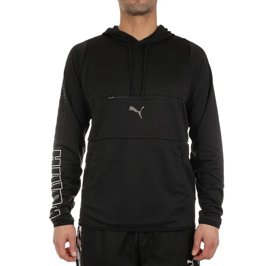 Áo Hoodie Chính Hãng - Puma Power Knit Trainning Hoodie Black - 518978-01