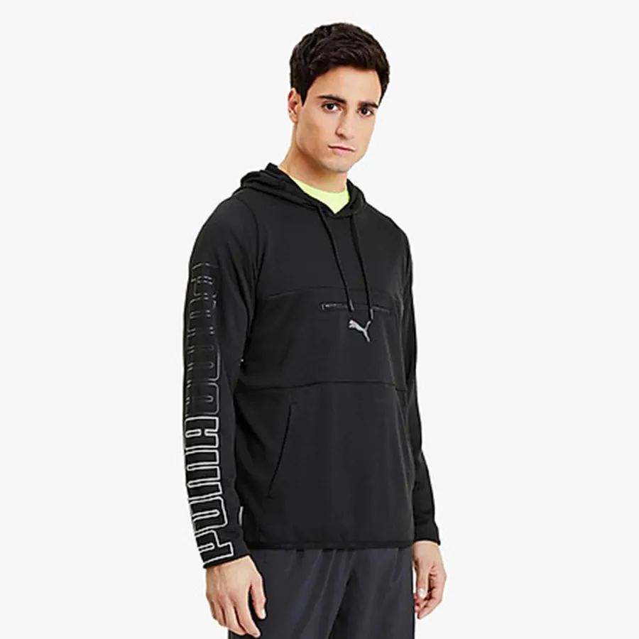 Áo Hoodie Chính Hãng - Puma Power Knit Trainning Hoodie Black - 518978-01