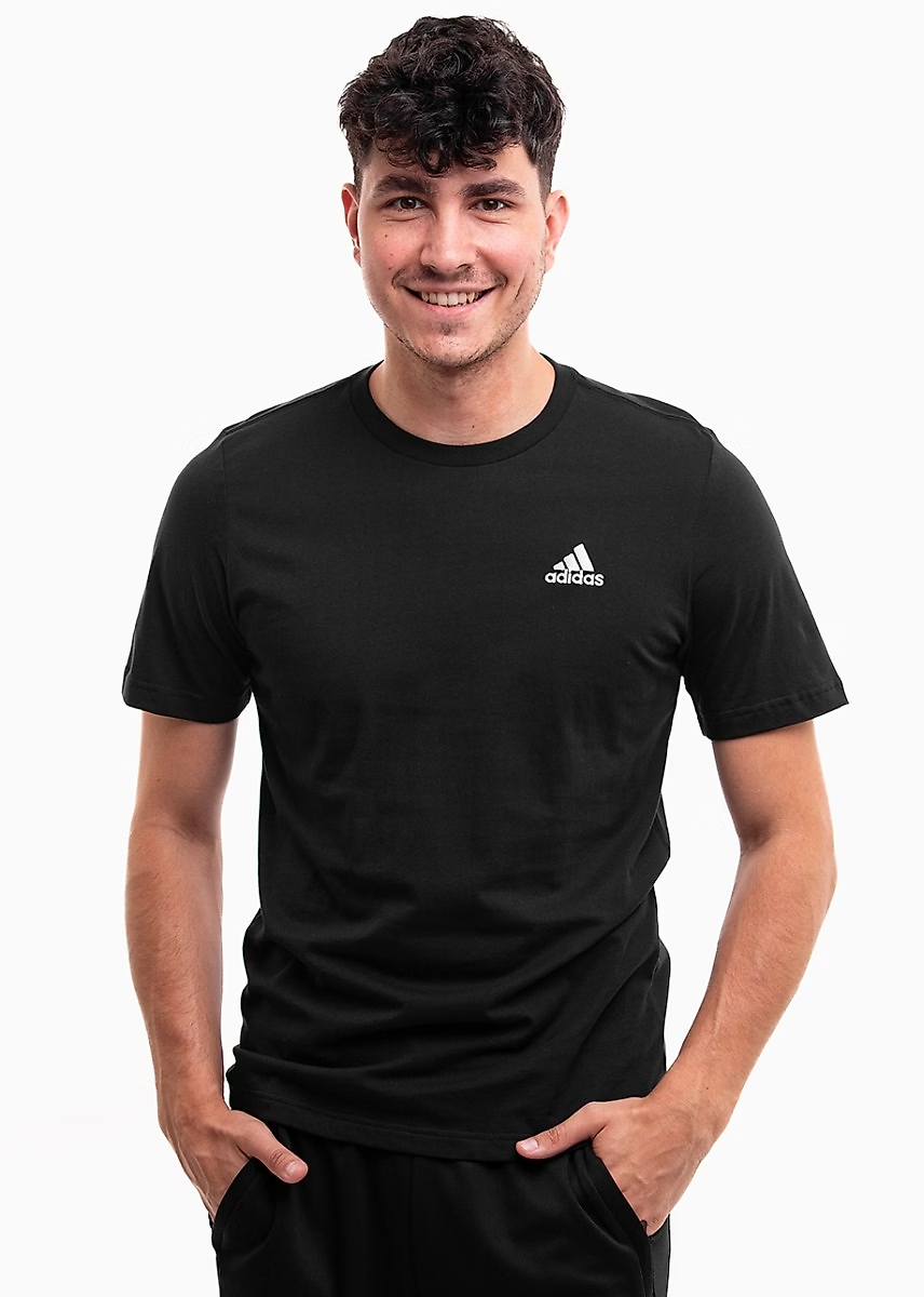 Áo TShirts Chính Hãng - Adidas Essentials Single Jersey Embroidered Small Logo Tee '' Black '' - IC9282