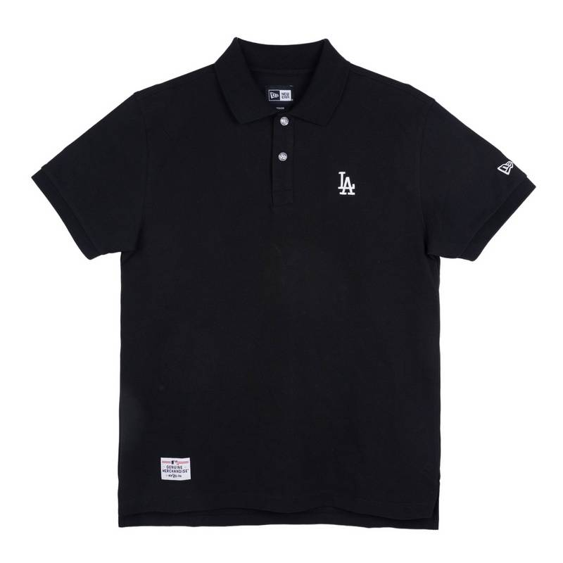 Áo Polo Chính Hãng - New Era LA Dodgers Basic 'Black' - 13280344BLA