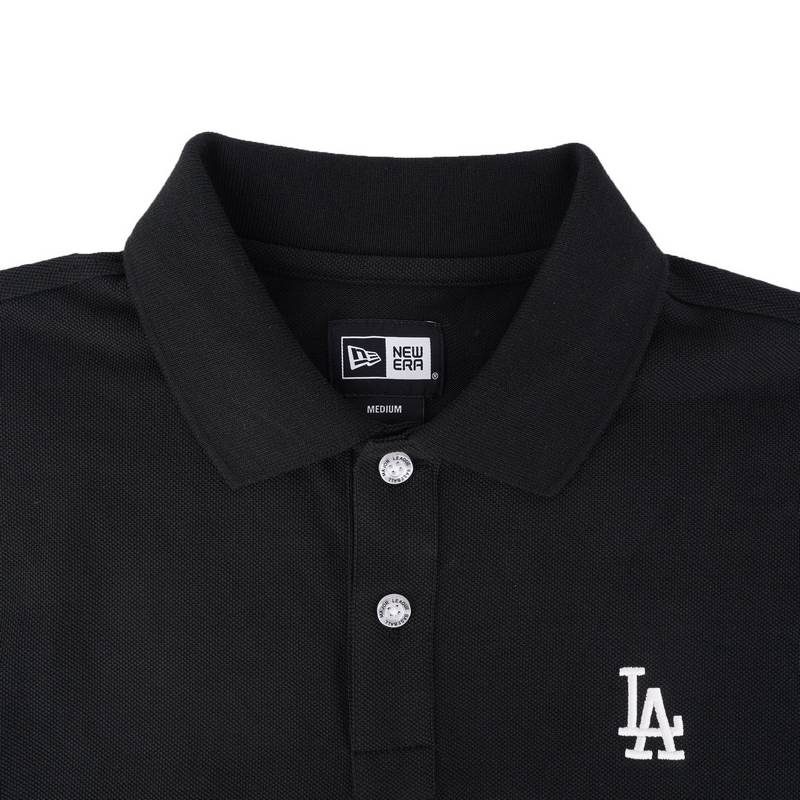 Áo Polo Chính Hãng - New Era LA Dodgers Basic 'Black' - 13280344BLA