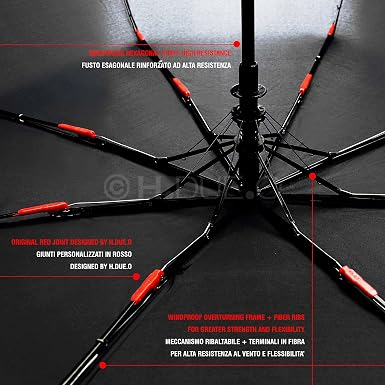 Phụ Kiện Chính Hãng - Ô H.DUE.O Windproof Open/Close Umbrella VANITY - H505-TQ