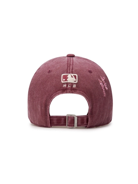 Phụ Kiện Chính Hãng - Mũ MLB Damage Washed Unstructured Ball Cap New York Yankees Burgundy - 3ACPVV34N-50BDS