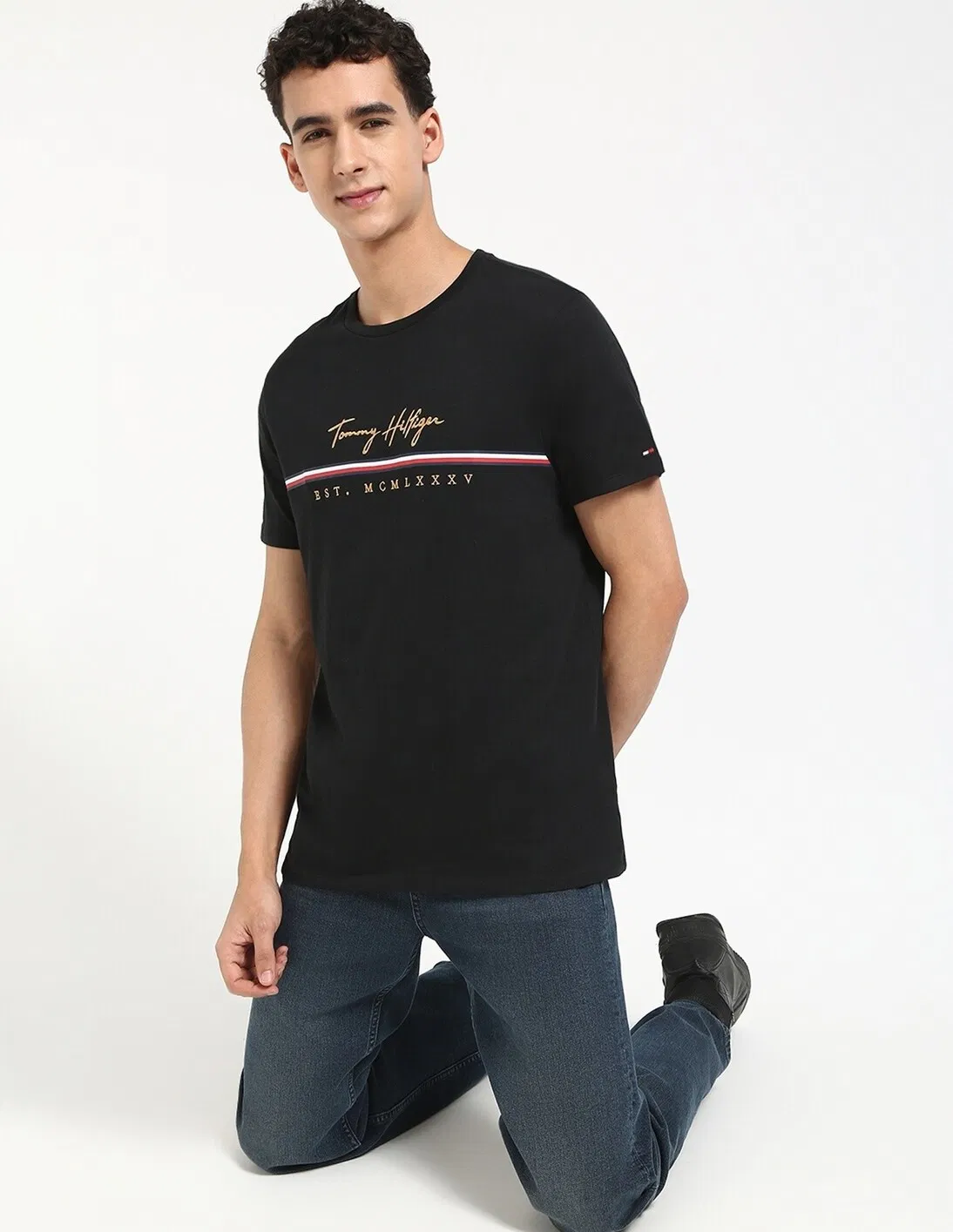 Áo TShirts Chính Hãng - Tommy Hilfiger Crew Neck Embroidered T-Shirt 
