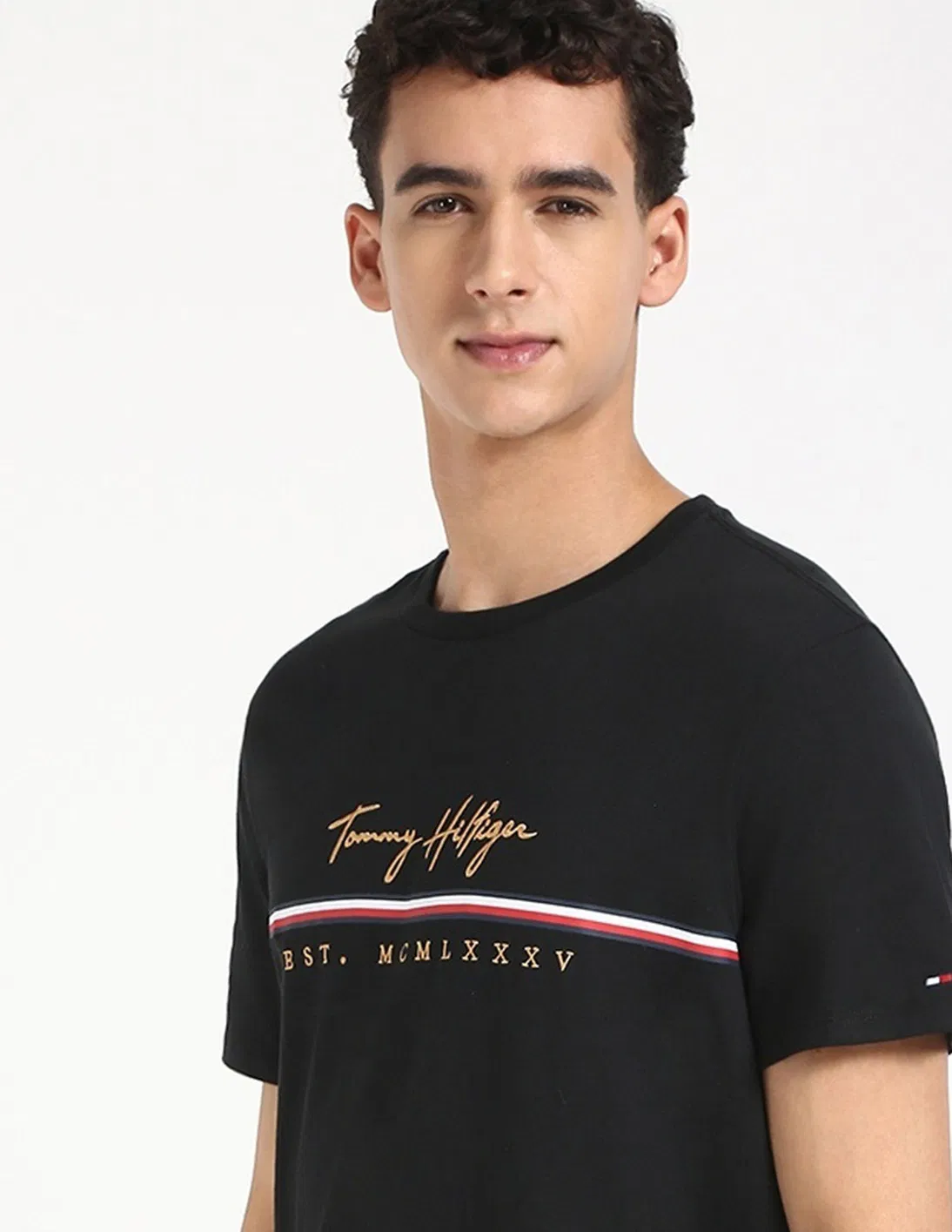 Áo TShirts Chính Hãng - Tommy Hilfiger Crew Neck Embroidered T-Shirt 