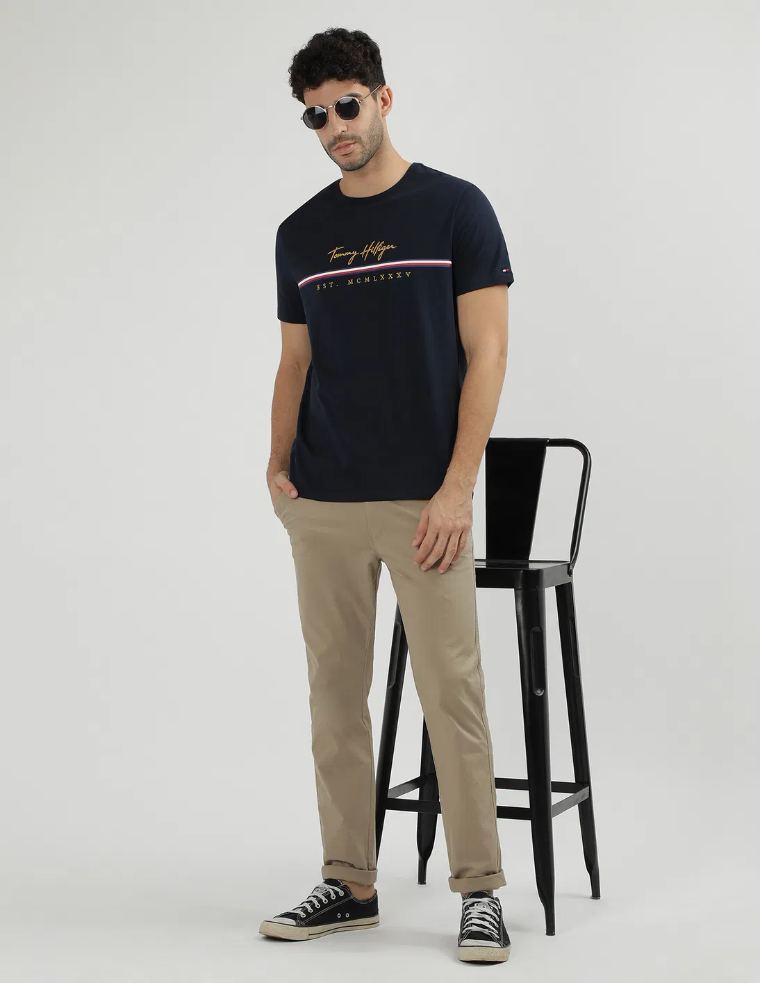 Áo TShirts Chính Hãng - Tommy Hilfiger Crew Neck Embroidered T-Shirt 