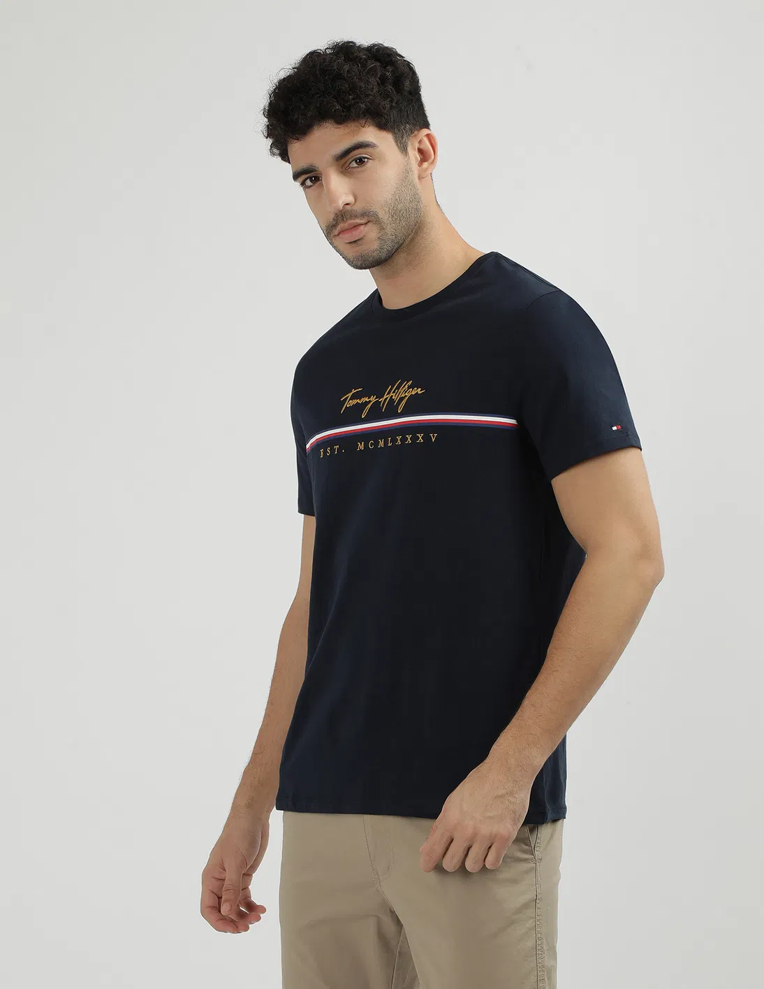 Áo TShirts Chính Hãng - Tommy Hilfiger Crew Neck Embroidered T-Shirt 