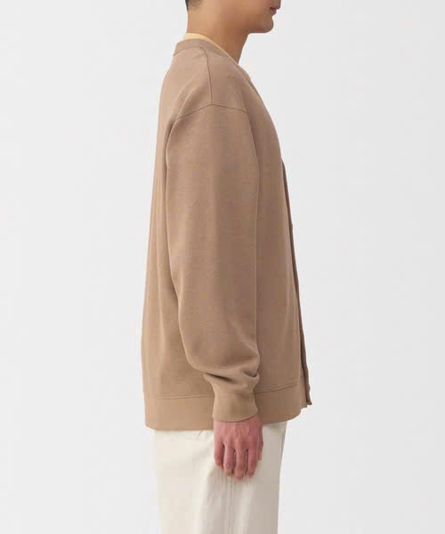 Áo Nam Chính hãng - Muji M's Double knitted V neck 