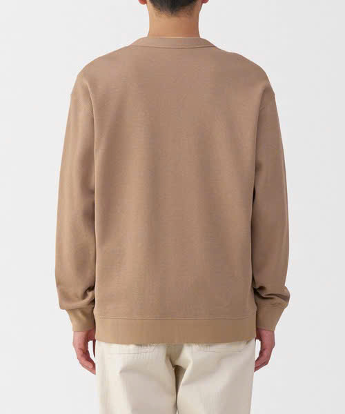 Áo Nam Chính hãng - Muji M's Double knitted V neck 