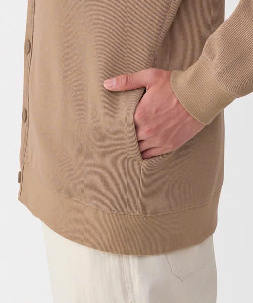 Áo Nam Chính hãng - Muji M's Double knitted V neck 