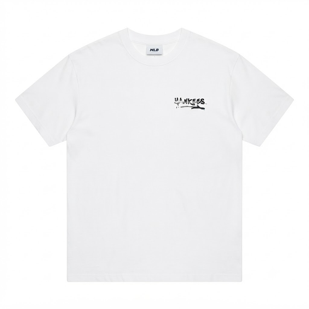 Áo TShirts Chính Hãng - MLB Basic Heavyweight Mega Overfit NY/Chicago 