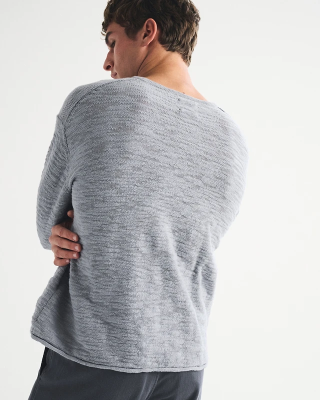 Áo Sweater Chính Hãng - Abercrombie & Fitch Cotton Knit Henley 
