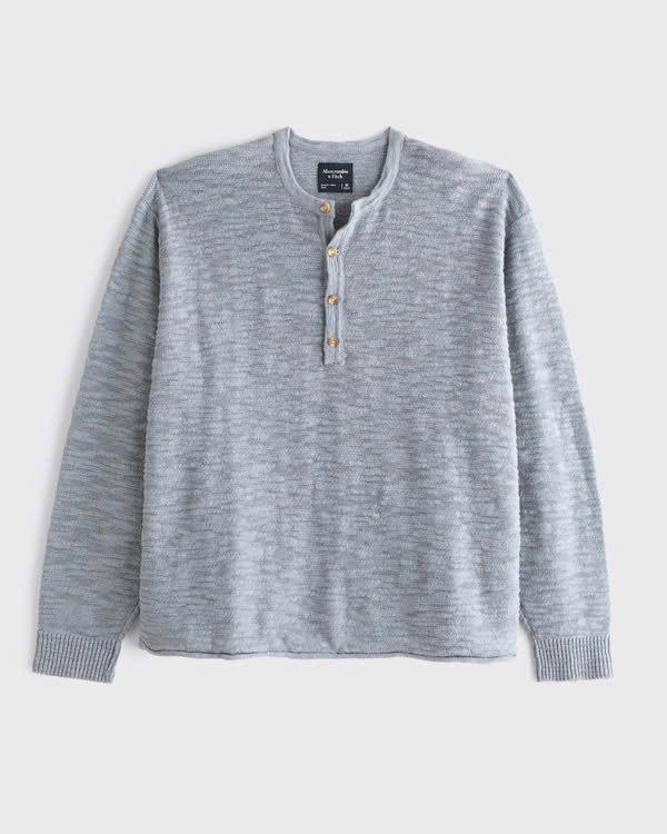 Áo Sweater Chính Hãng - Abercrombie & Fitch Cotton Knit Henley 