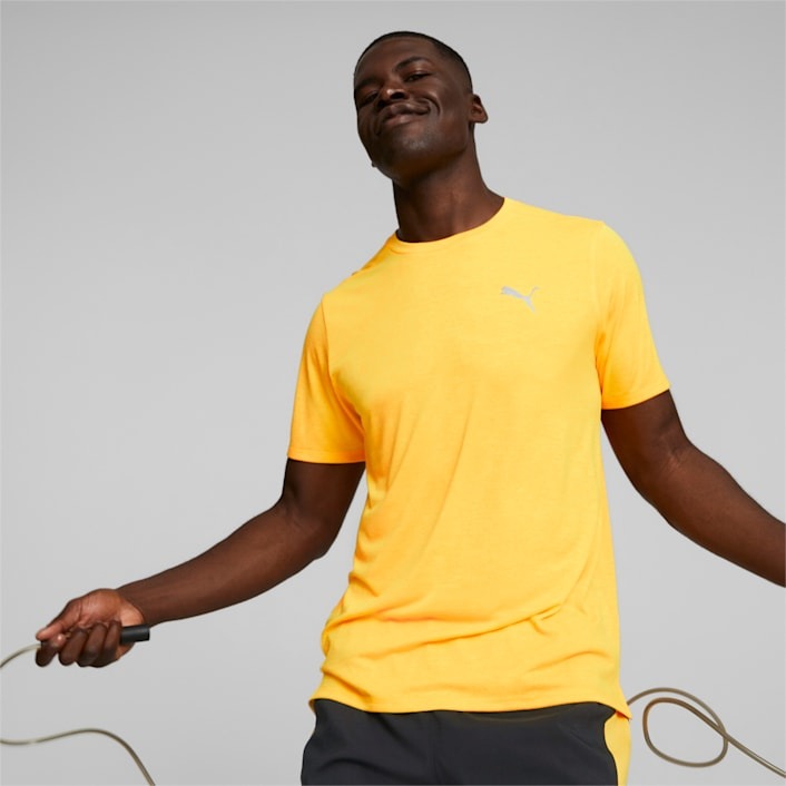 ÁO THỂ THAO HÈ - Puma Studio Man Run Fav Ss Tee Yellow  - 520209-38