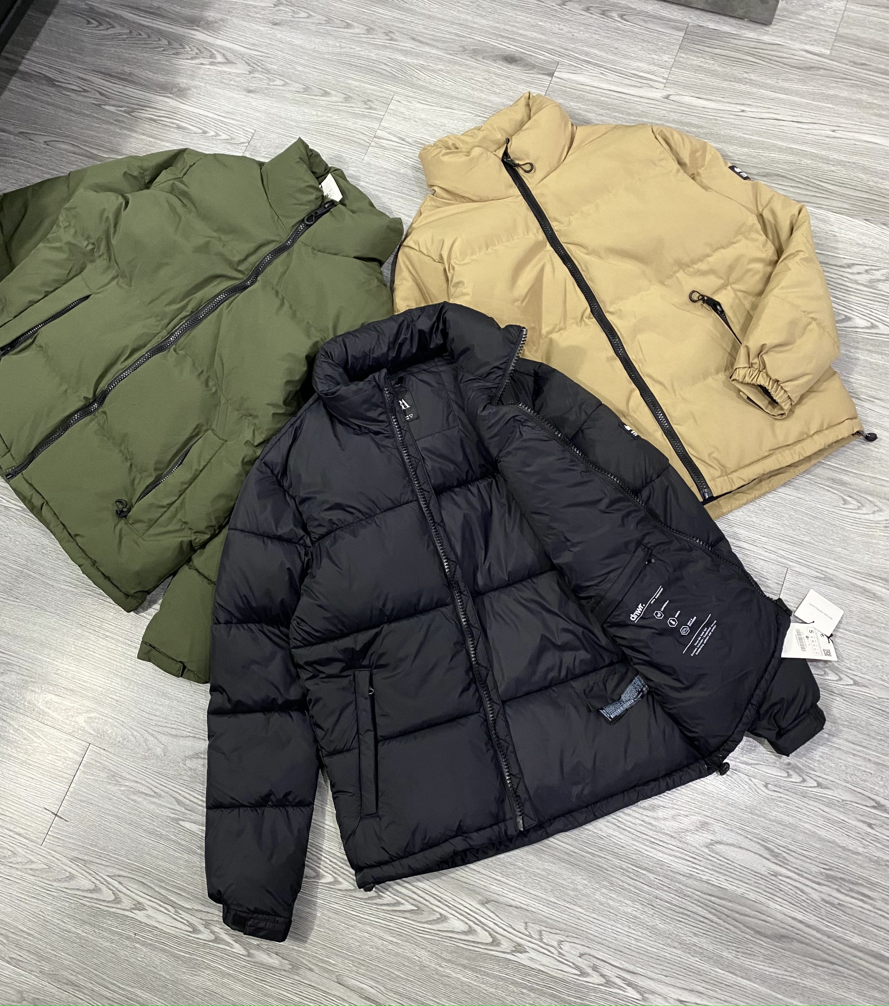 ÁO KHOÁC CHÍNH HÃNG - Ái Khoác Phao Zara ripstop puffer jacket black - 6985/316