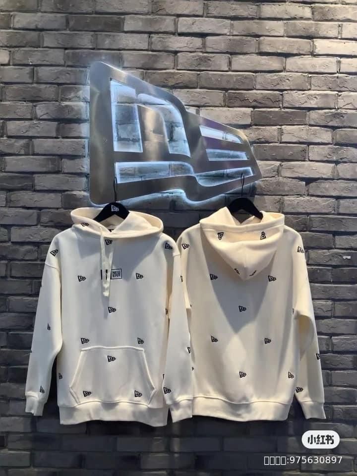 Áo Hoodie Chính Hãng - Newera Full Logo Cream - 13540522