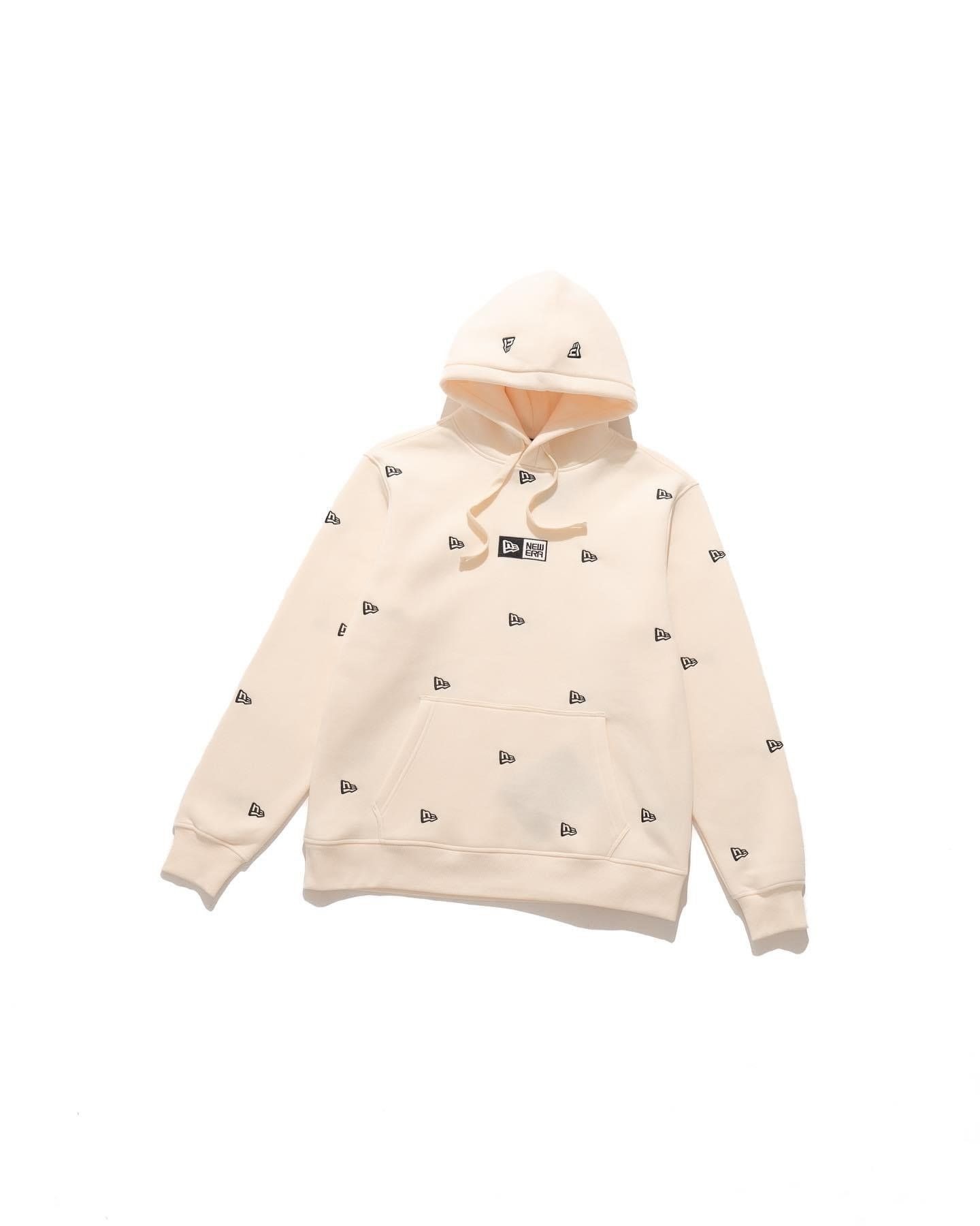 Áo Hoodie Chính Hãng - Newera Full Logo Cream - 13540522