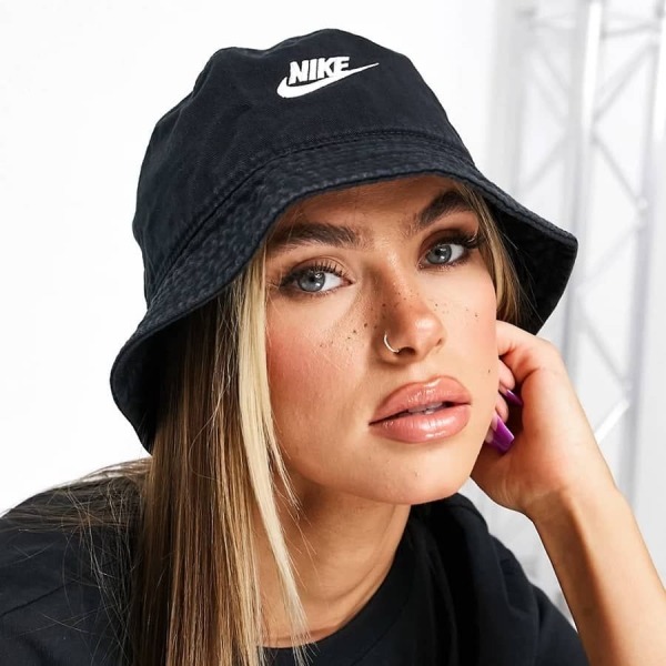 PHỤ KIỆN CHÍNH HÃNG - Mũ Bucket Nike Sportswear Hat Black/White  - DC3967-010