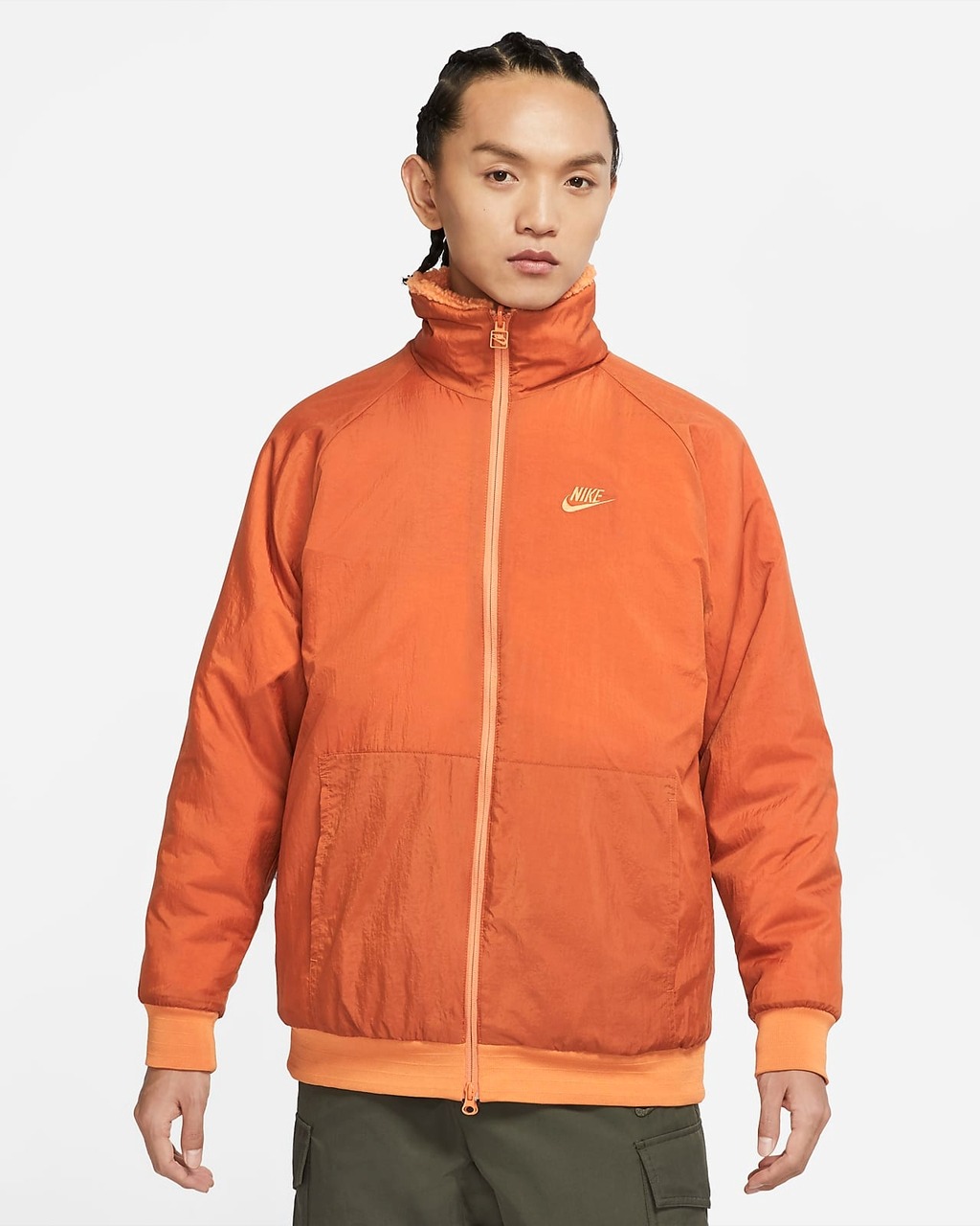 Áo Khoác Lông/Gió 2 Mặt Chính Hãng - Nike Sportswear Swoosh Black/Red - BQ6546-808