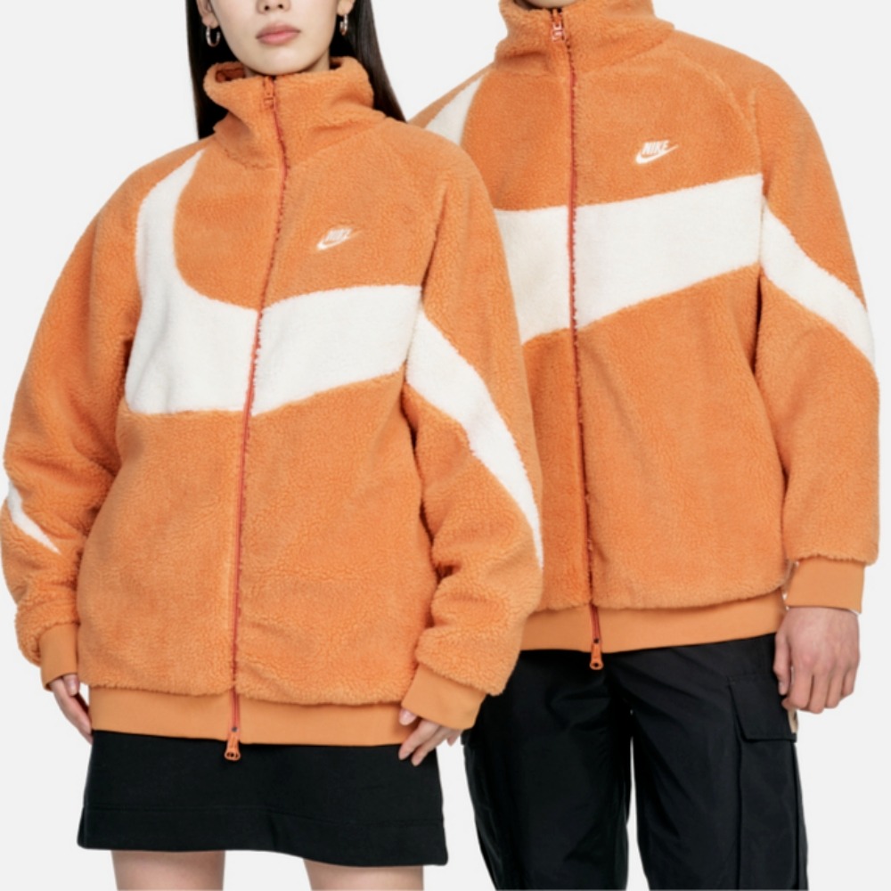 Áo Khoác Lông/Gió 2 Mặt Chính Hãng - Nike Sportswear Swoosh Black/Red - BQ6546-808