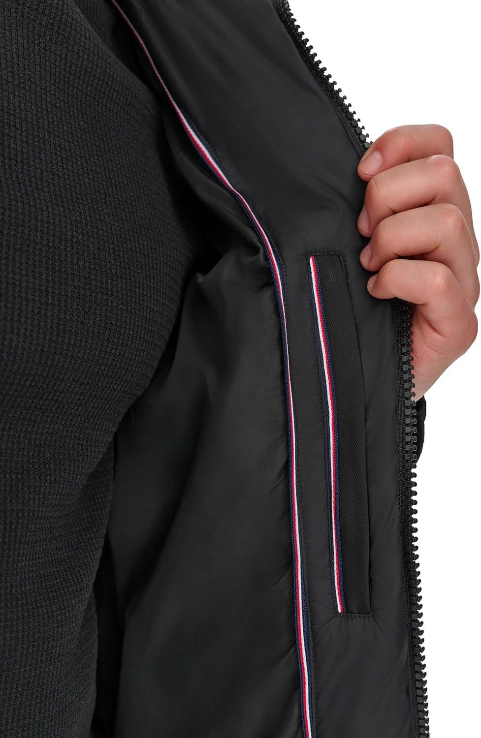 Áo Khoác Phao Chính Hãng - Tommy Hilfiger Mens Mixed-Media Puffer 