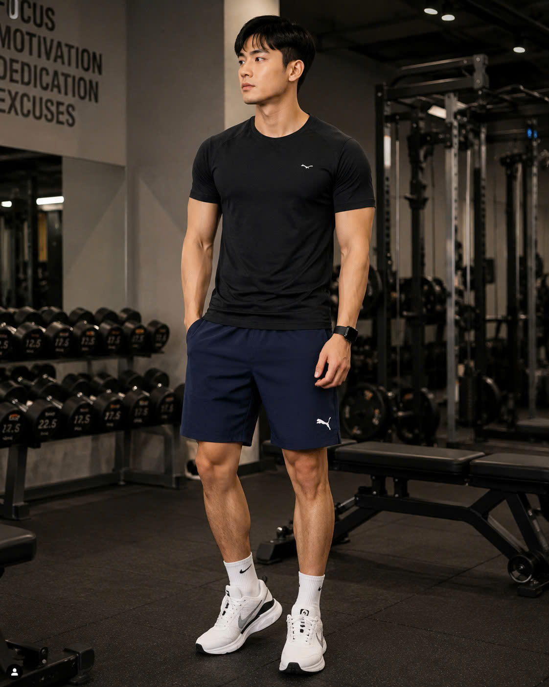 Quần Shorts Chính Hãng - Puma Woven Men 7inh Navy - PMUKKBN06