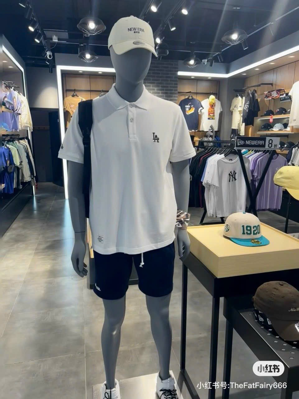 Áo Polo Chính Hãng - Áo Polo New Era LA Trắng - 13718752