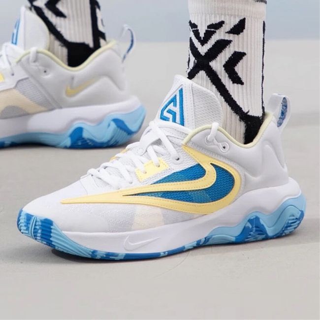 GIÀY BÓNG RỔ CHÍNH HÃNG NIKE - Giannis Immortality 3 EP 'White Light Photo Blue' - DZ7534-101