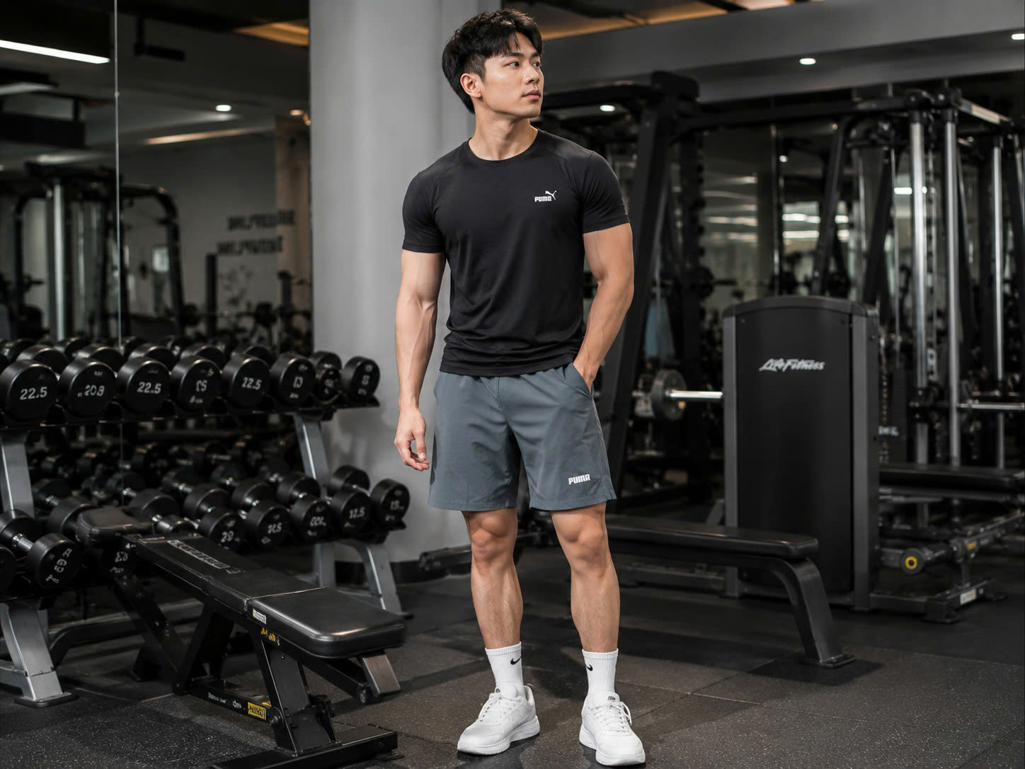 Quần Shorts Chính Hãng - Puma Woven Men 7inh Grey - PMUKKBN05