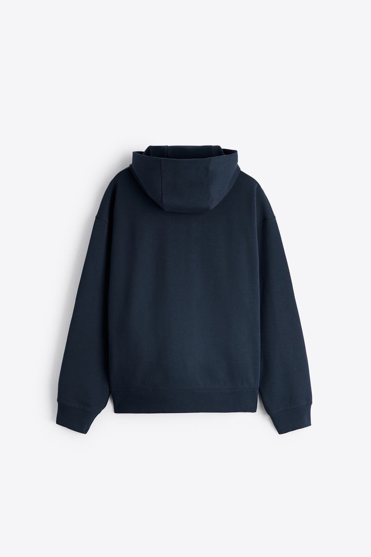 Áo Hoodie Chính Hãng - Zara Men Basic 'Full Navy' - 0518/248/420