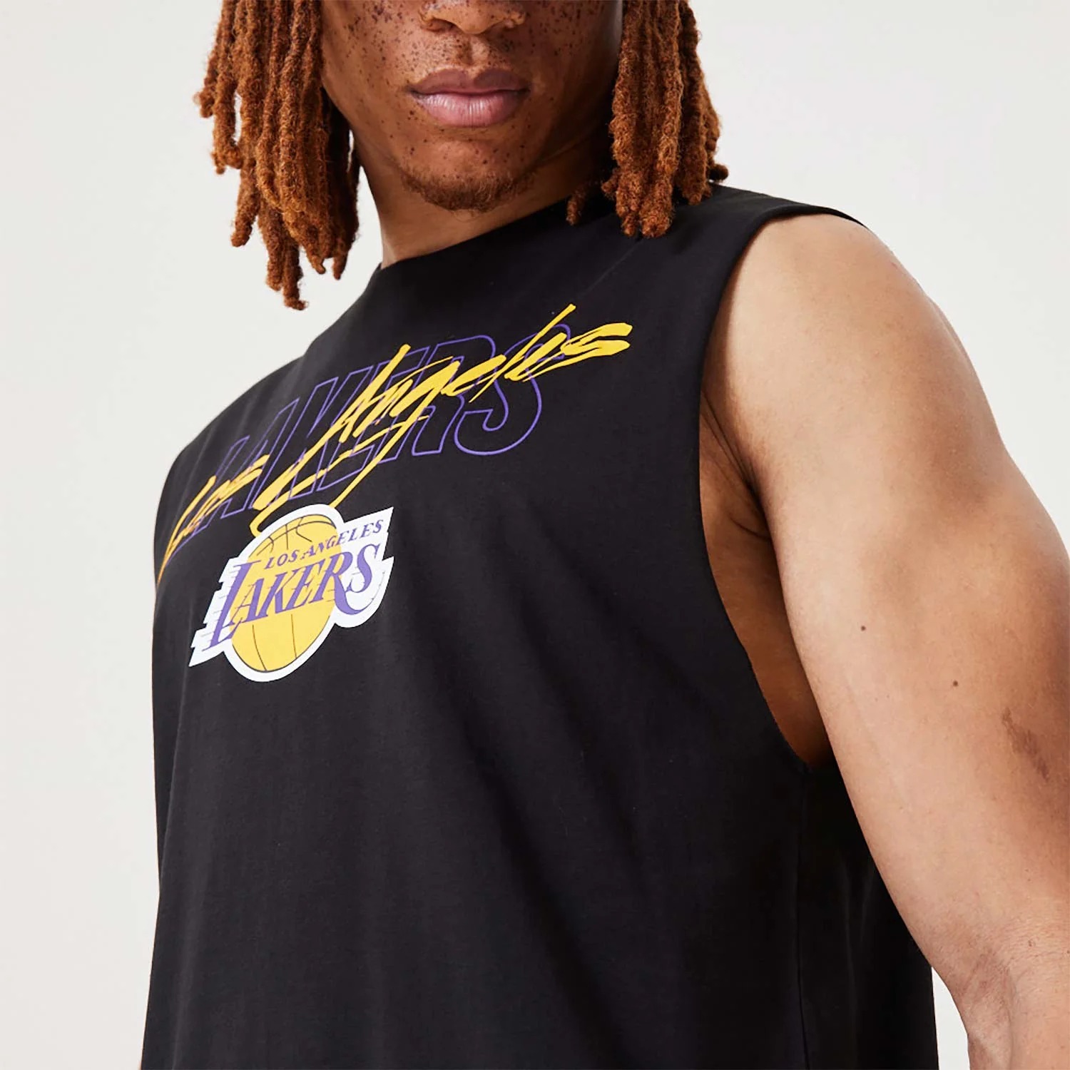Áo 3 lỗ New Era Los Angeles Lakers Tank Top 'Black'- 60332188 - Quyetsneaker