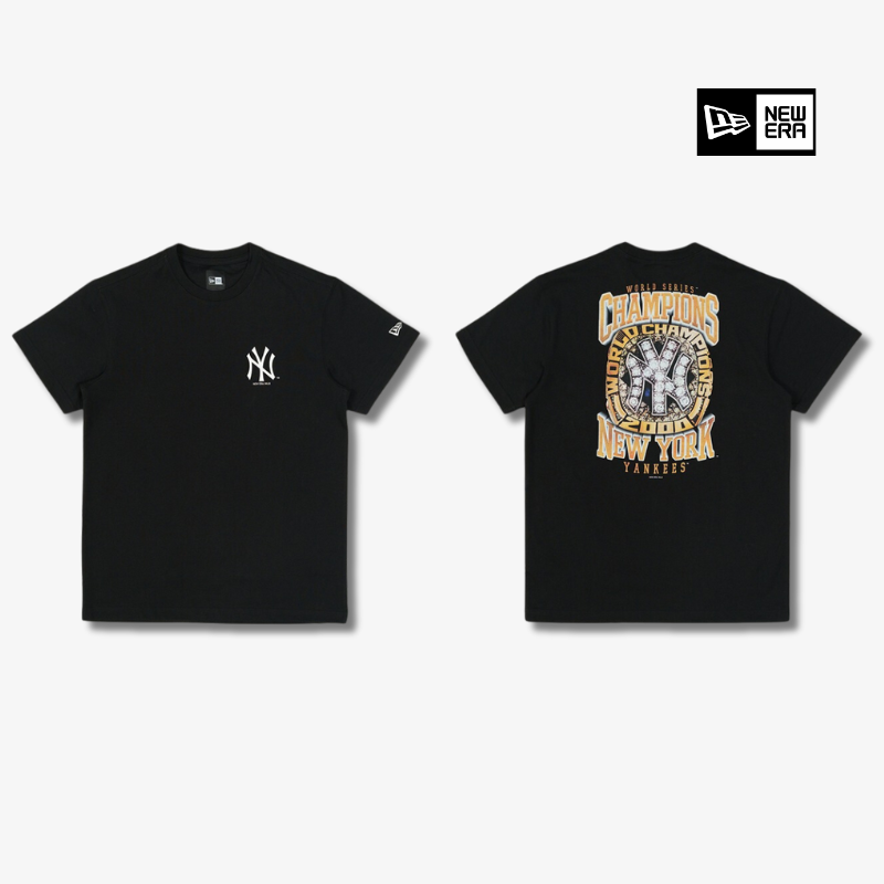 Áo Thể Thao Hè - Áo Thun Nam Nữ New Era New York Yankees Chapion Ring Black Short Sleeves T-shirt - 1352726 Quyetsneaker