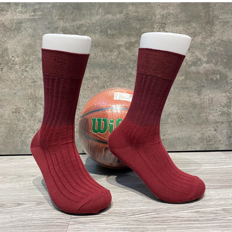 Phụ Kiện Chính Hãng - Tất Uniqlo Heattech Color Block Socks 'Red (5 đôi/pack ) - TUQ-007