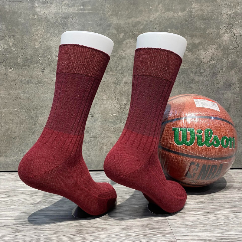 Phụ Kiện Chính Hãng - Tất Uniqlo Heattech Color Block Socks 'Red (5 đôi/pack ) - TUQ-007