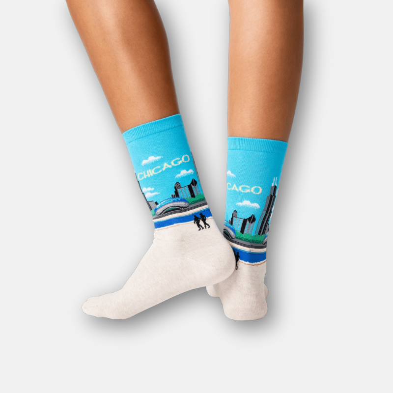 Phụ Kiện Chính Hãng - Tất Hot Sox Chicago Crew Socks (5 đôi/pack) - 047852187503