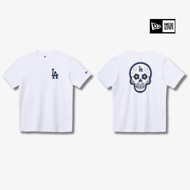 Áo Thể Thao Hè - Áo Thun Nam Nữ New Era MLB Sugar Skull LA, New York Short Sleeve T-Shirt - 12544729