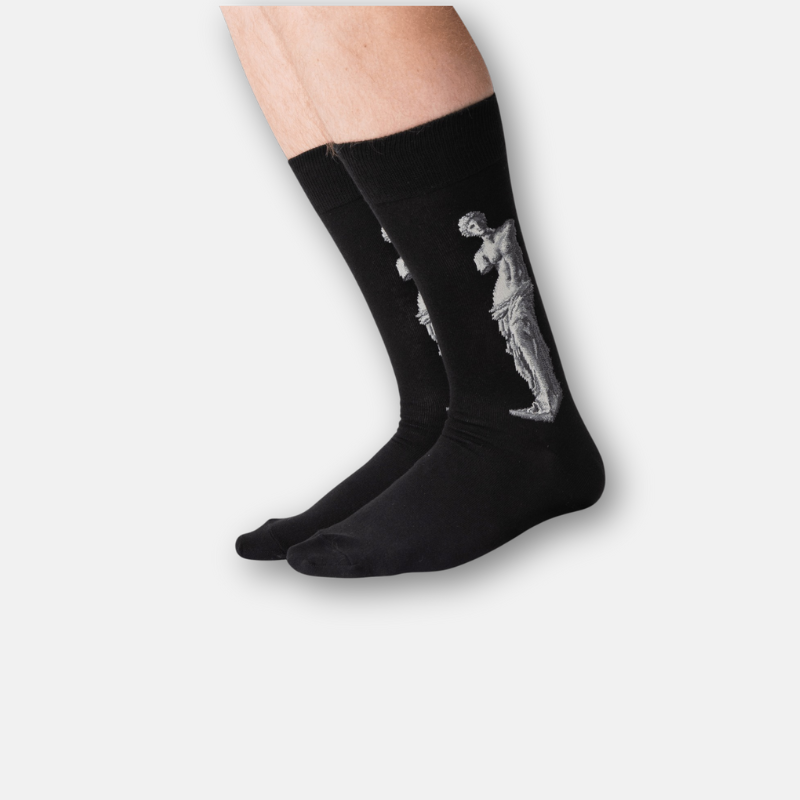 Phụ Kiện Chính Hãng - Tất Hot Sox Men's Alexandros' Venus de Milo Socks 'Black' (5 đôi/pack) - 047852188722