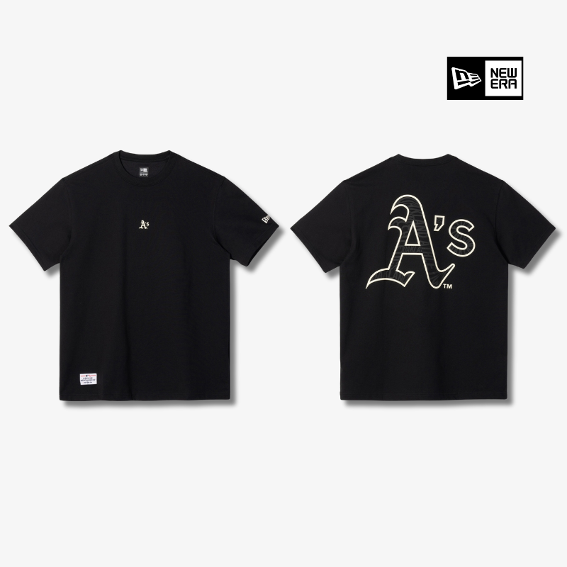 Áo Thể Thao Hè - Áo Thun Nam Nữ New Era Athletic Oakland 'Black' - 13731450 Quyetsneaker