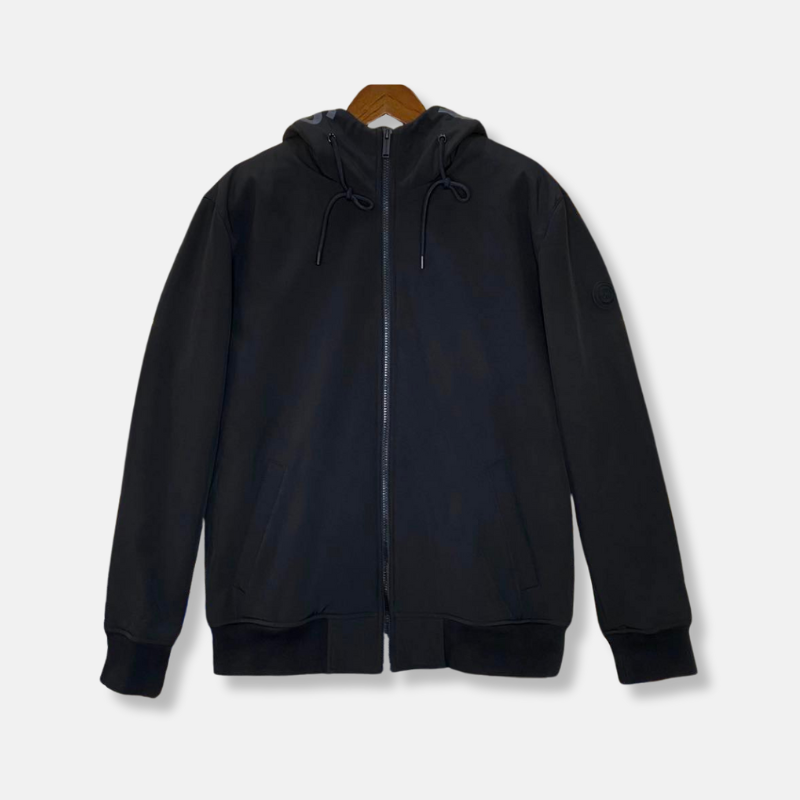 Áo Khoác Chính Hãng - Áo Khoác Lông Michael Kors Black Logo Tròn - M23652RS-02