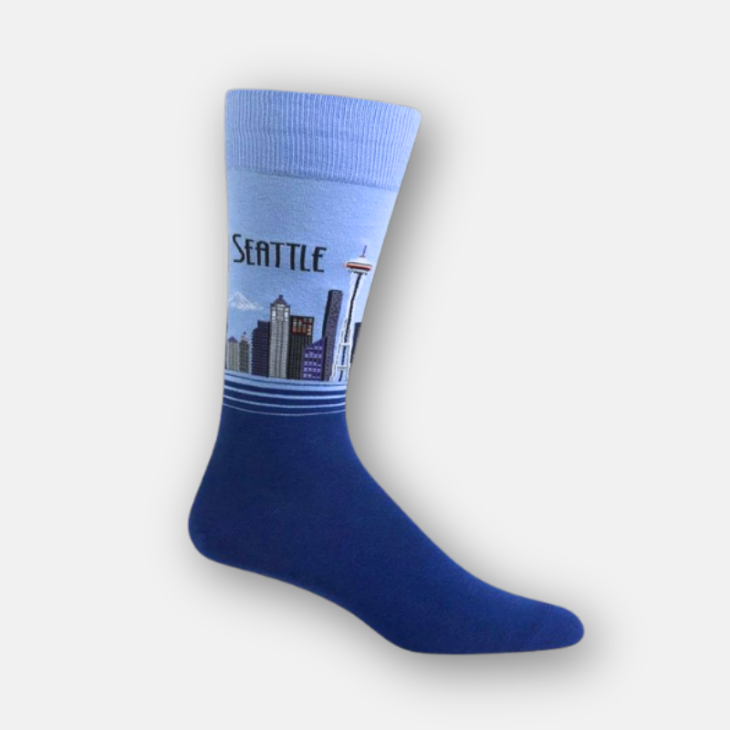 Phụ Kiện Chính Hãng - Tất Hot Sox Cổ Cao SEATTLE Crew 'Blue' (5 đôi/pack) - 47852165808