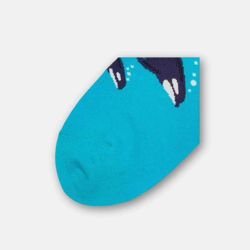 Phụ Kiện Chính Hãng - Tất K.Bell Cổ Cao Women's Crew Socks Orca Whale (5 đôi/pack) - 780512327375