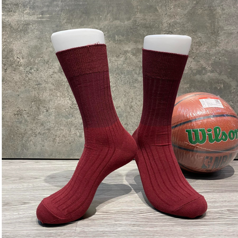 Phụ Kiện Chính Hãng - Tất Uniqlo Heattech Color Block Socks 'Red (5 đôi/pack ) - TUQ-007